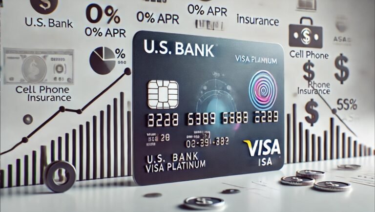 U.S. Bank Visa Platinum Card with its features and financial symbols